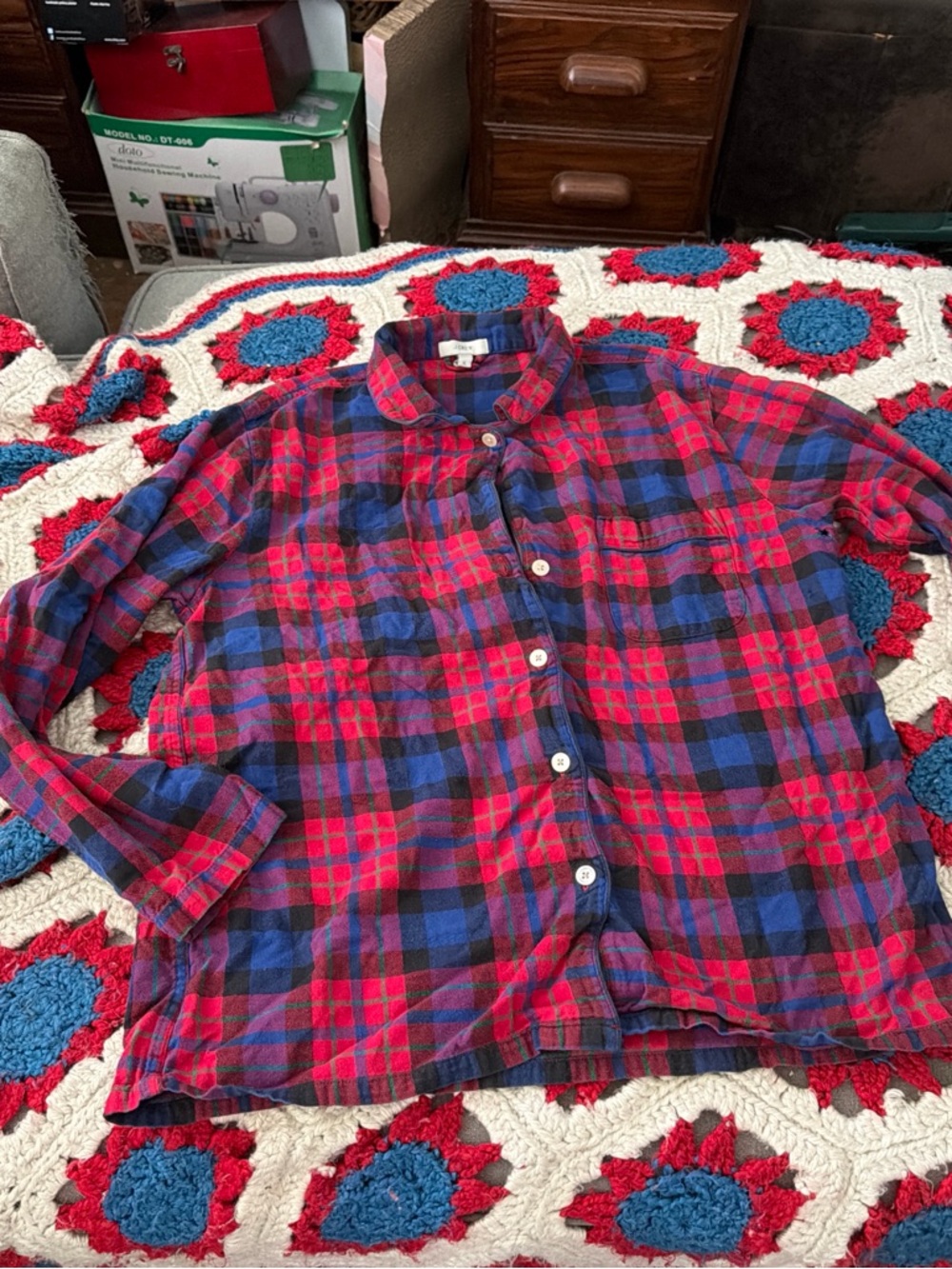 J Crew plaid top